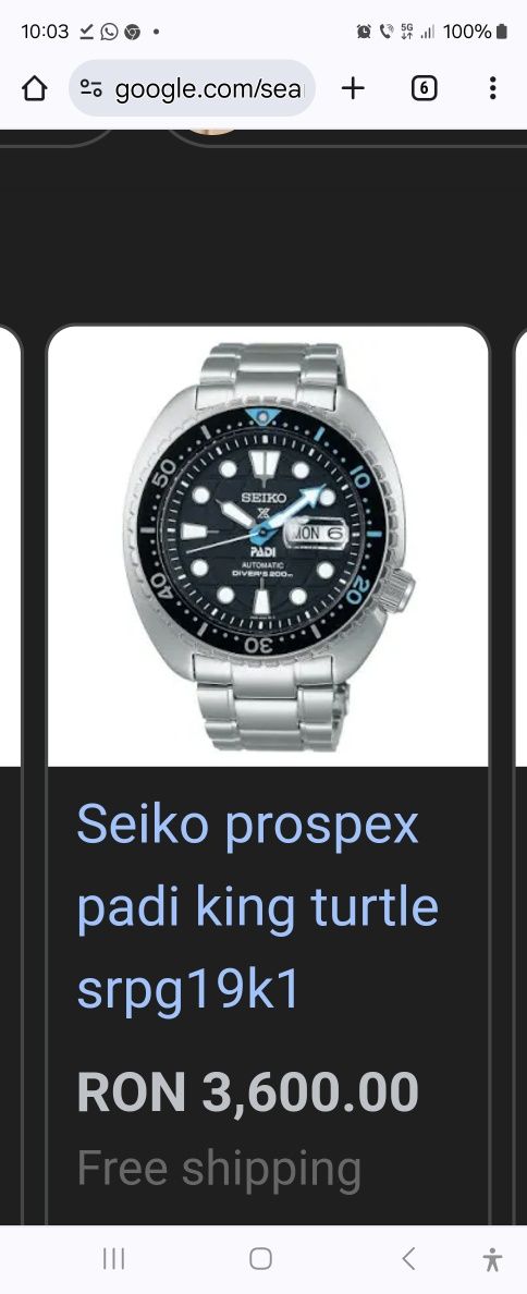 Ceas diver Seiko King Turtle
