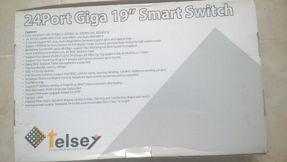 Switch Telsey GS124-GS524 gigabit