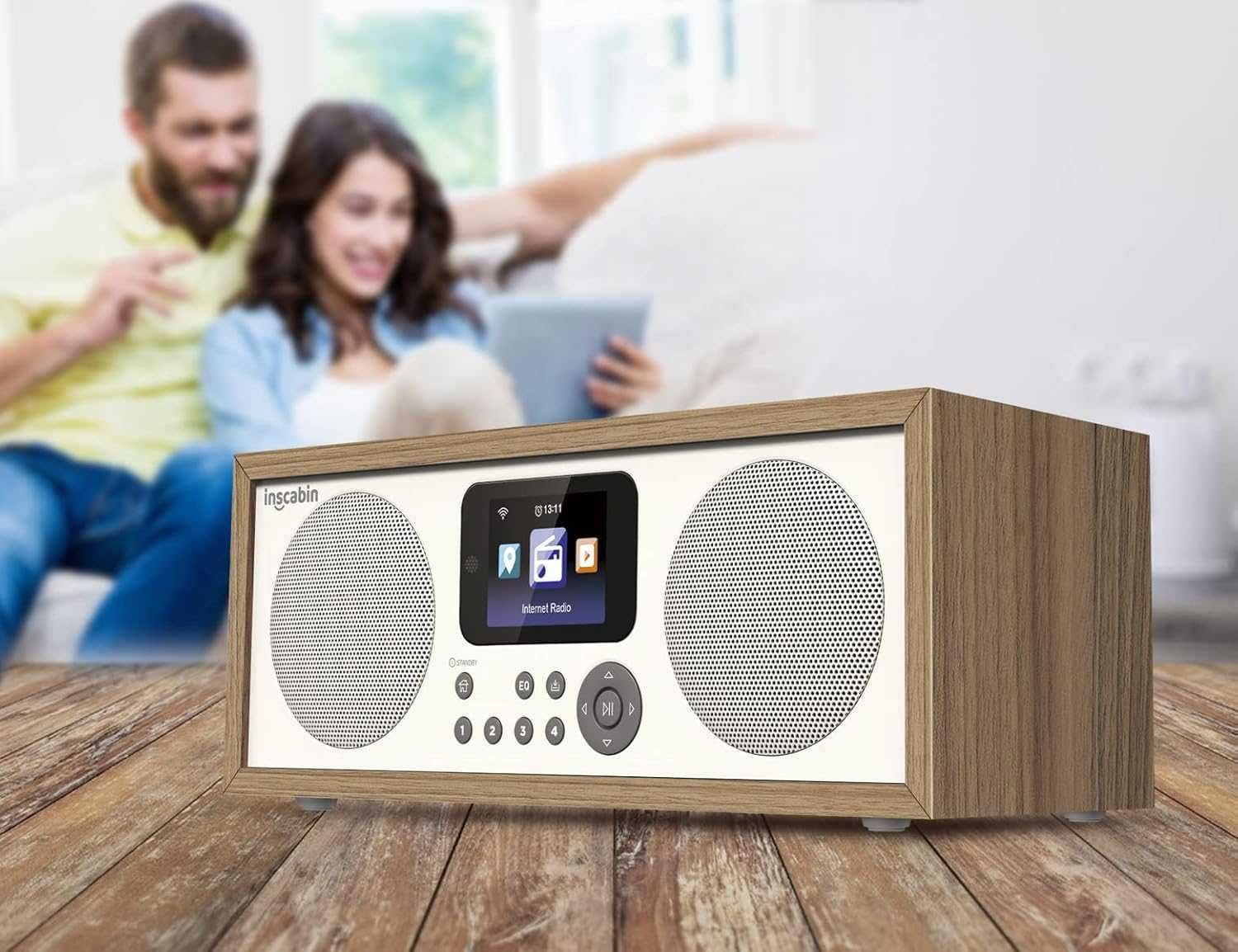 Интернет радио Inscabin D4 с Bluetooth, Spotify Connect, DAB