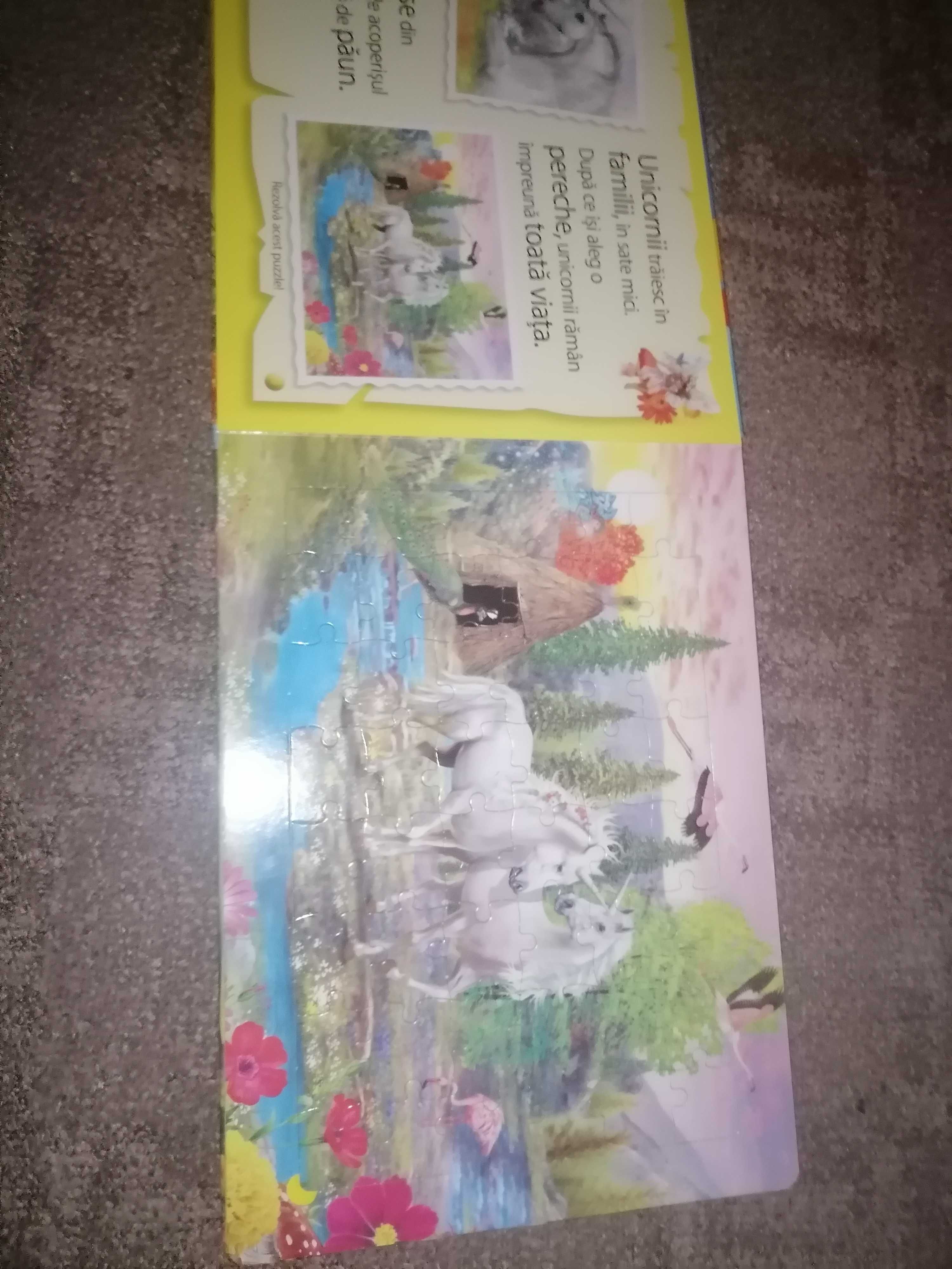 Carte puzzle unicorni