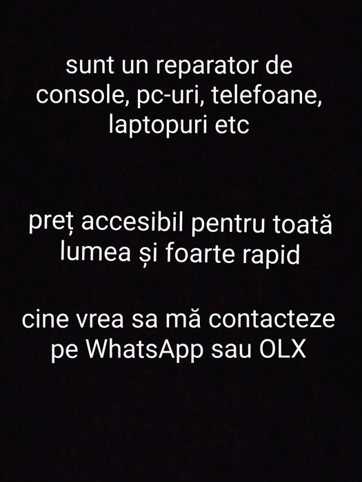 Reparatii telefoane, laptopuri, pc-uri, console etc