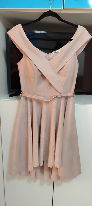 Rochiță roz-auriu de ocazie