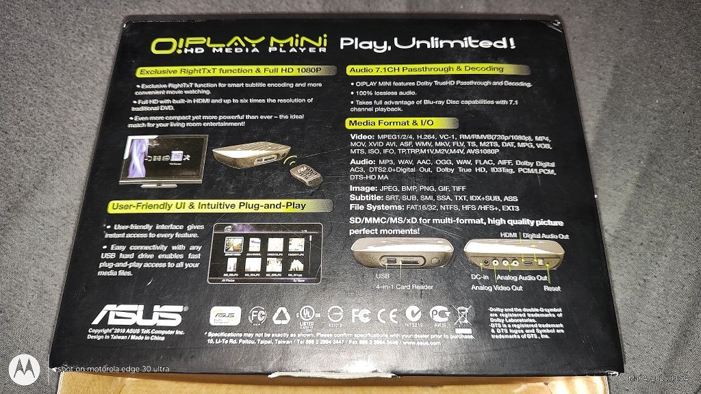 ASUS O! Play mini