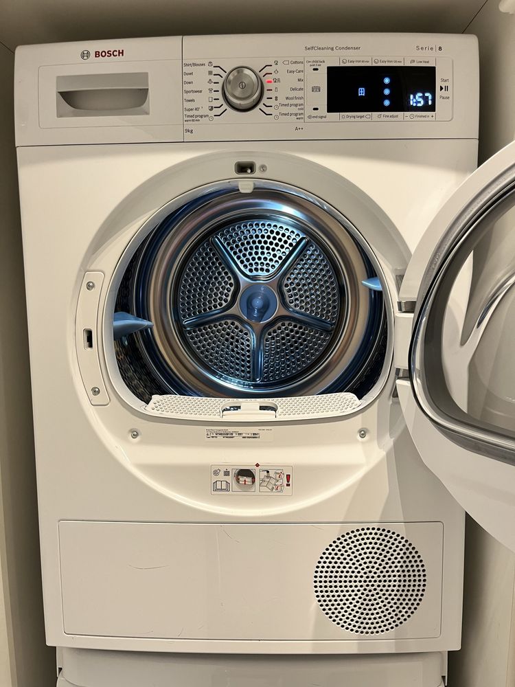 Uscator rufe Bosch de 9KG WTW85550BY/09