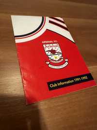 Програма на Арсенал, сезон 1991/92