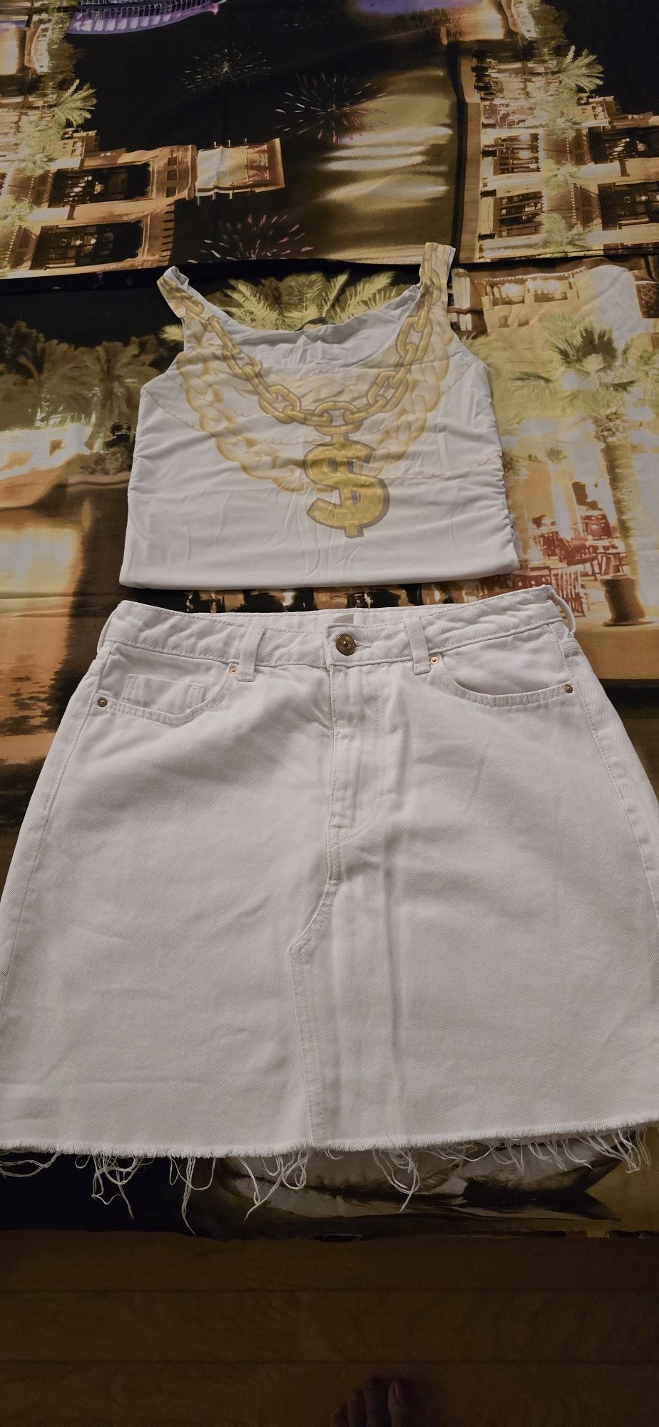 Сет дънкова пола H&M и боди Pause jeans