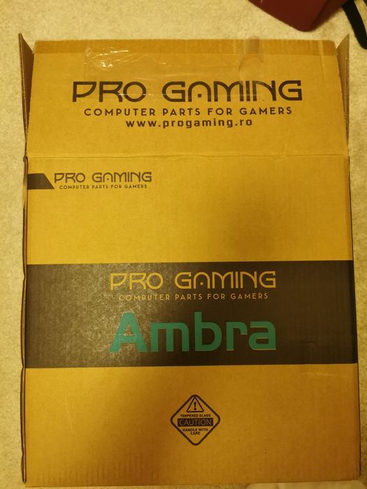 Carcasa Pro Gaming Ambra White, Cube Tower, M-ATX, fara sursa, 5x ARGB