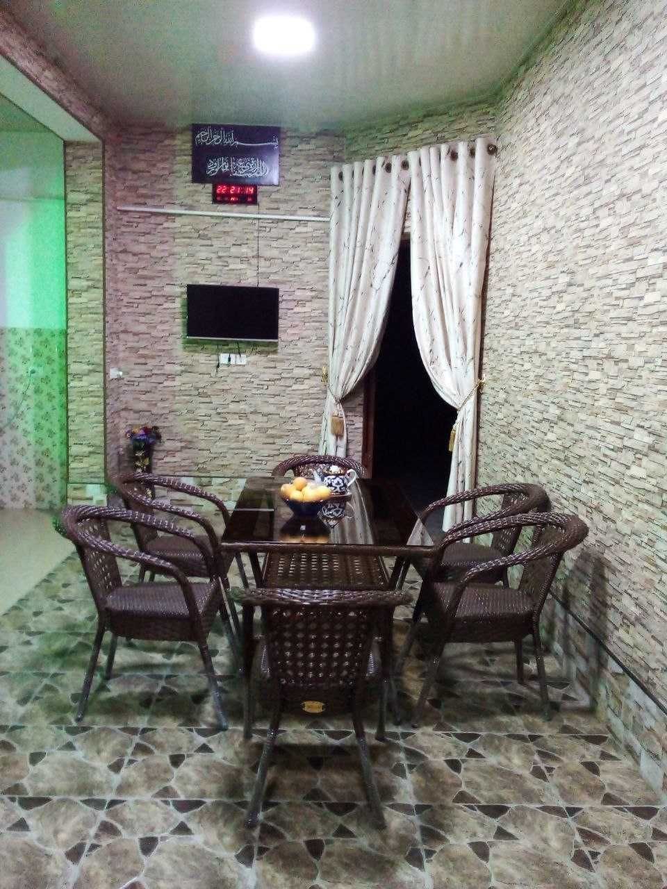 Ratan to'qima stol stullar
