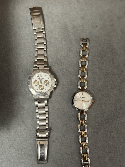 Vand ceas dama fossil si bvlgari
