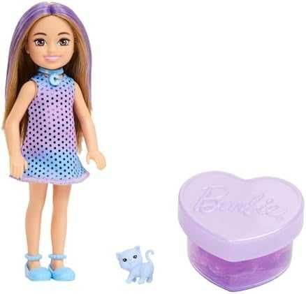 Нова Парти кукла Barbie Chelsea със слайм, аксесоари и домашен любимец