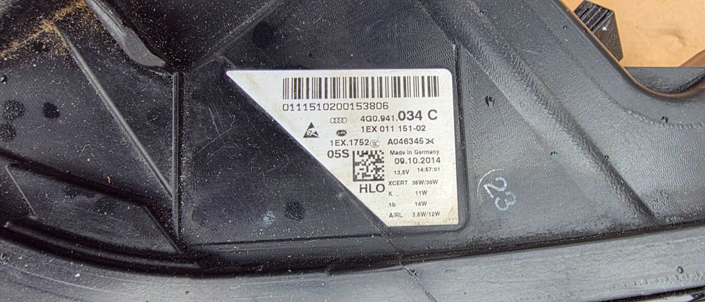 Far dreapta Full LED Audi A6 C7 2012 / 2013 2014