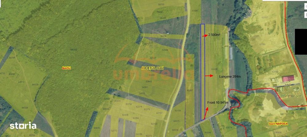Teren de vanzare 2.500m² in Baciu- Cluj extravilan !