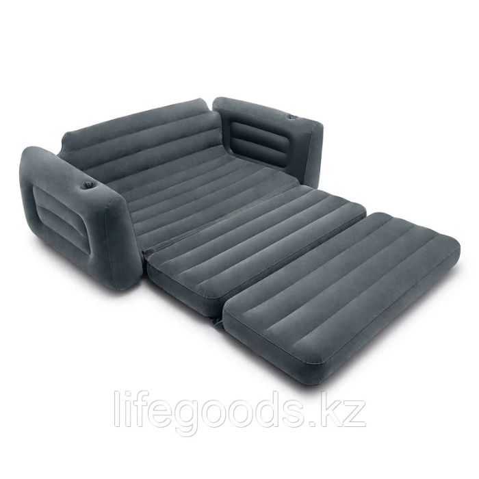 Двухместный надувной матрас диван-трансформер (раскладной) Intex 66552