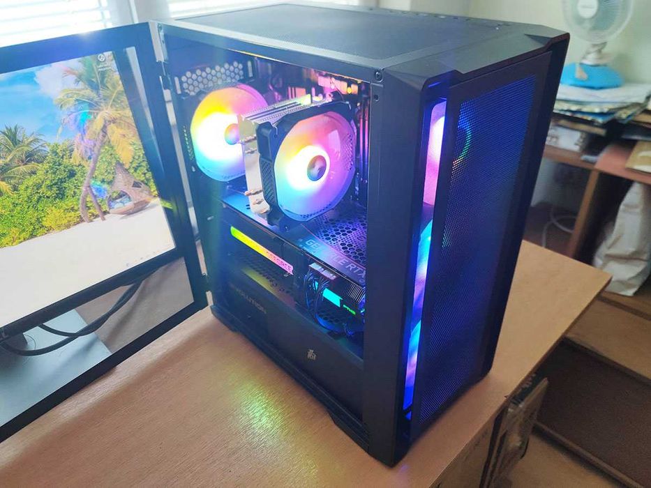 Геймърски компютър, Evga 3070, Ryzen 5600X, 32gb Ram, 1tb Nvme ssd