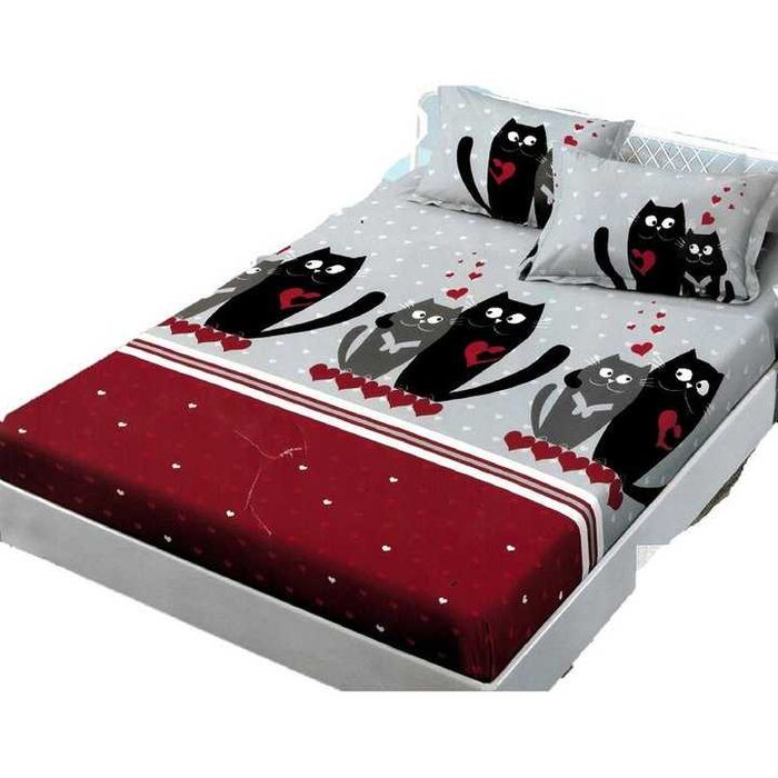 Lenjerie de pat NOUA din bumbac 4pcs cu pisici