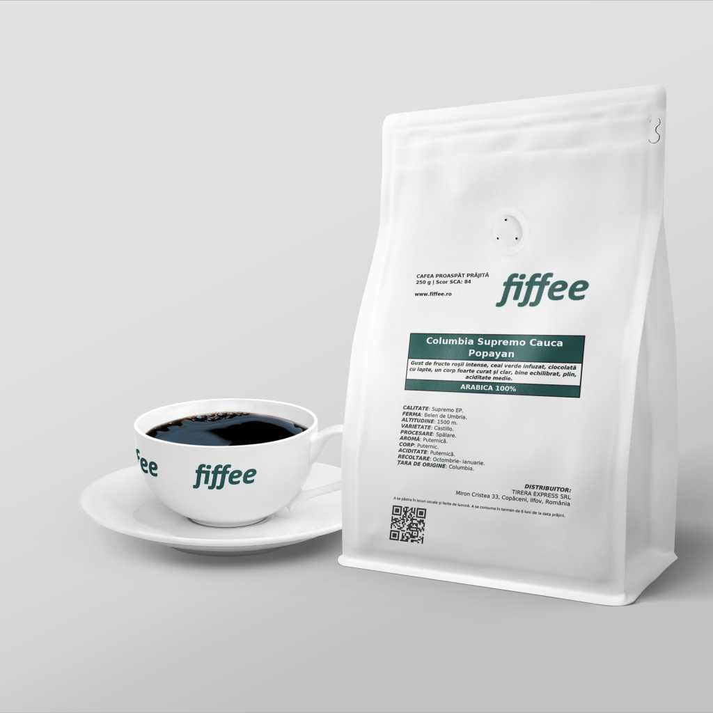 Cafea proaspăt prajită Columbia Supremo Cauca Popayan | Fiffee