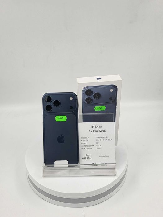 Iphone 17 PRO MAX Nou Neactivat  256GB Purple Garantie 24 luni CashBox