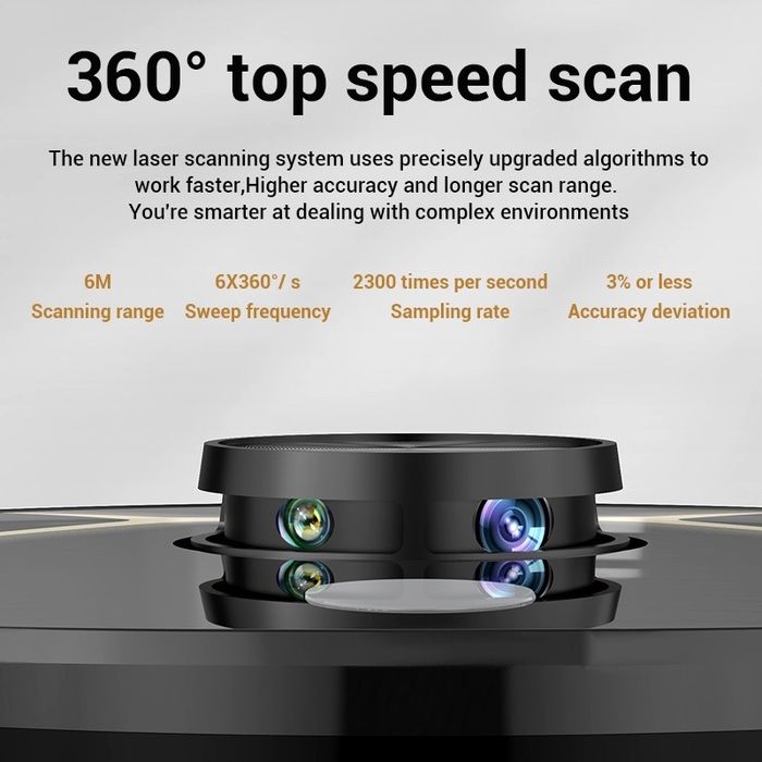 Aspirator Robot Pentru Casa cu Aplicatie TUYA ,Putere 4500 Pa