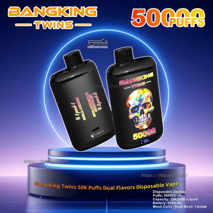 Vape 50000 pufuri, doua arome individuale