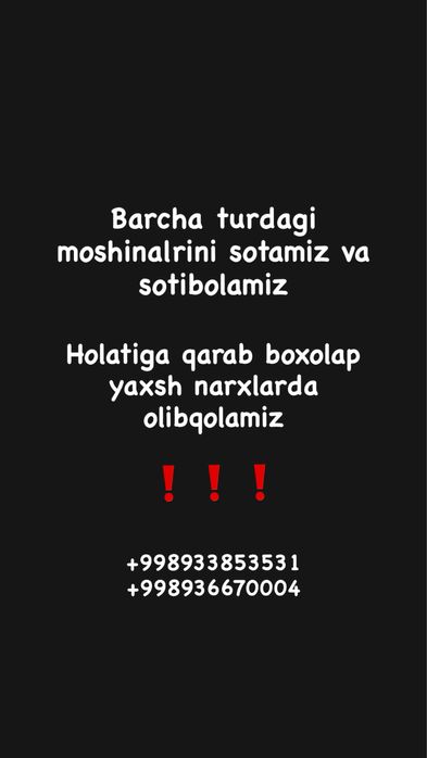 Sotamiz va sotibolamiz 24/7
