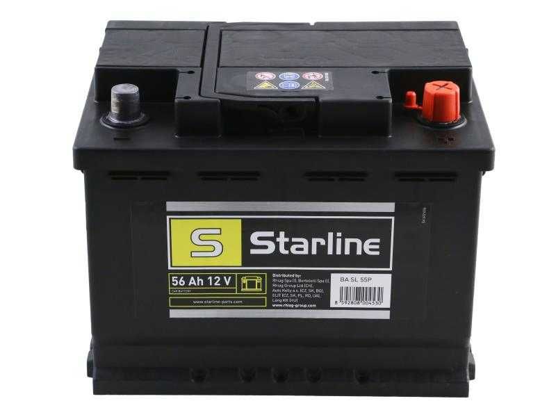 Акумулатор 56Аh, 480А Starline