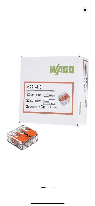 Set 50 x3 cleme (conectori)wago mmp 3 fire ,32A