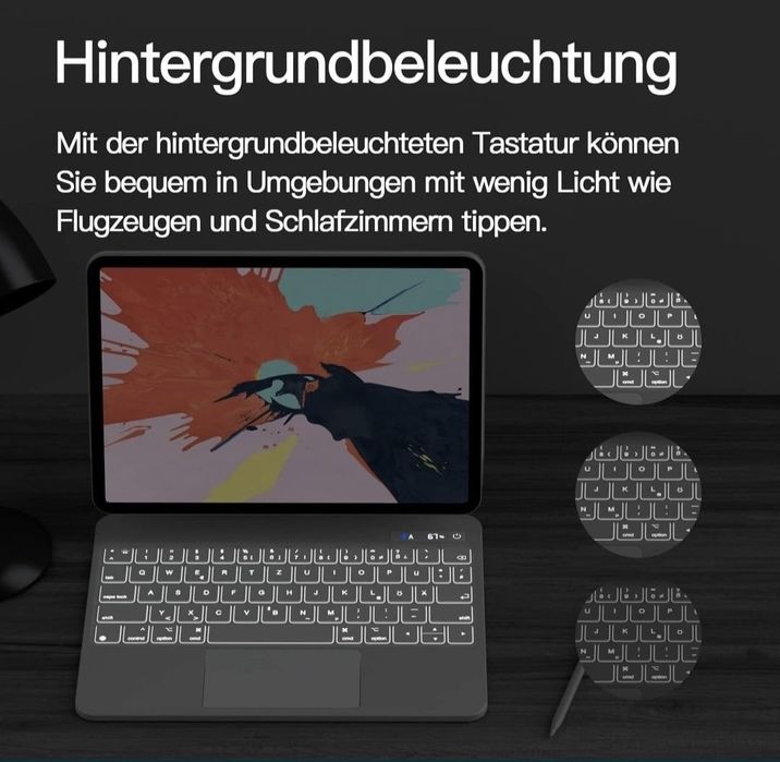 Husă cu tastatură iPad Pro