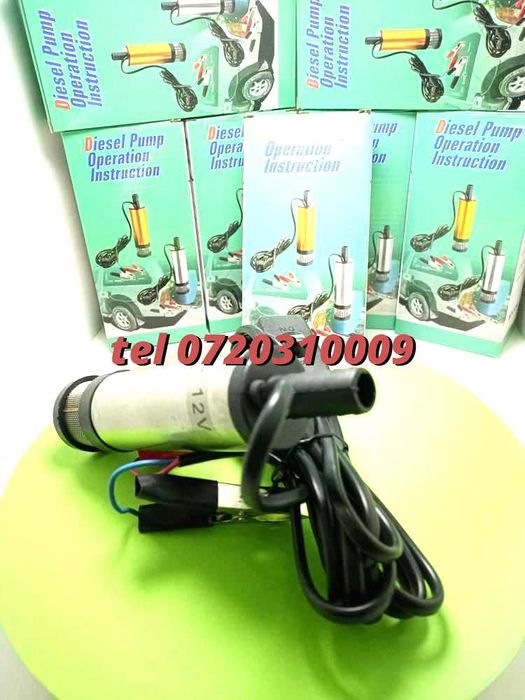 Pompa Transfer Lichid Submersibila Electrica 12v rot 8500min
