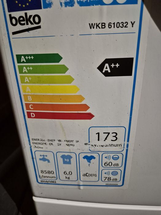 Masina de spalat slim beko