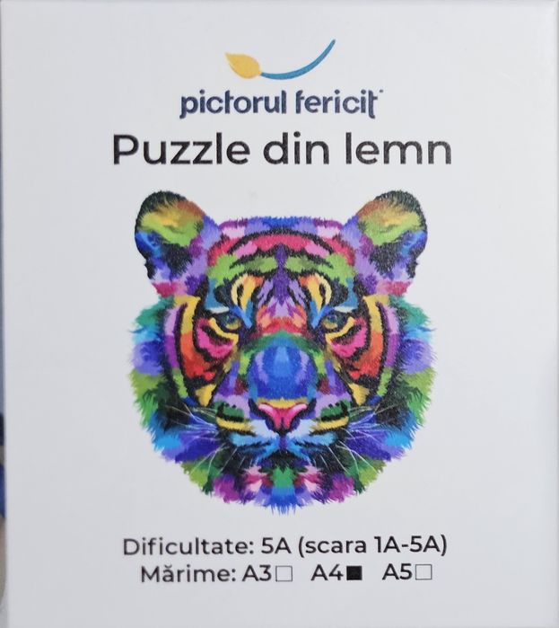 5  seturi Puzzle din lemn, Tigru, Leu, Zodiac, Bufnita