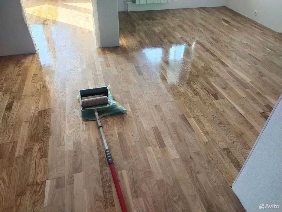 Шлифовка паркета и покрытие лаком под ключ| Shlifovka pol parket