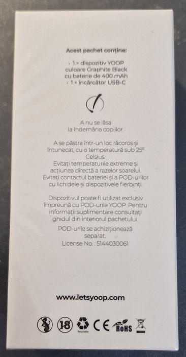 aparat Yoop + incarcator USB