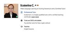 Profesor Engleza/ Rezerva ora online
