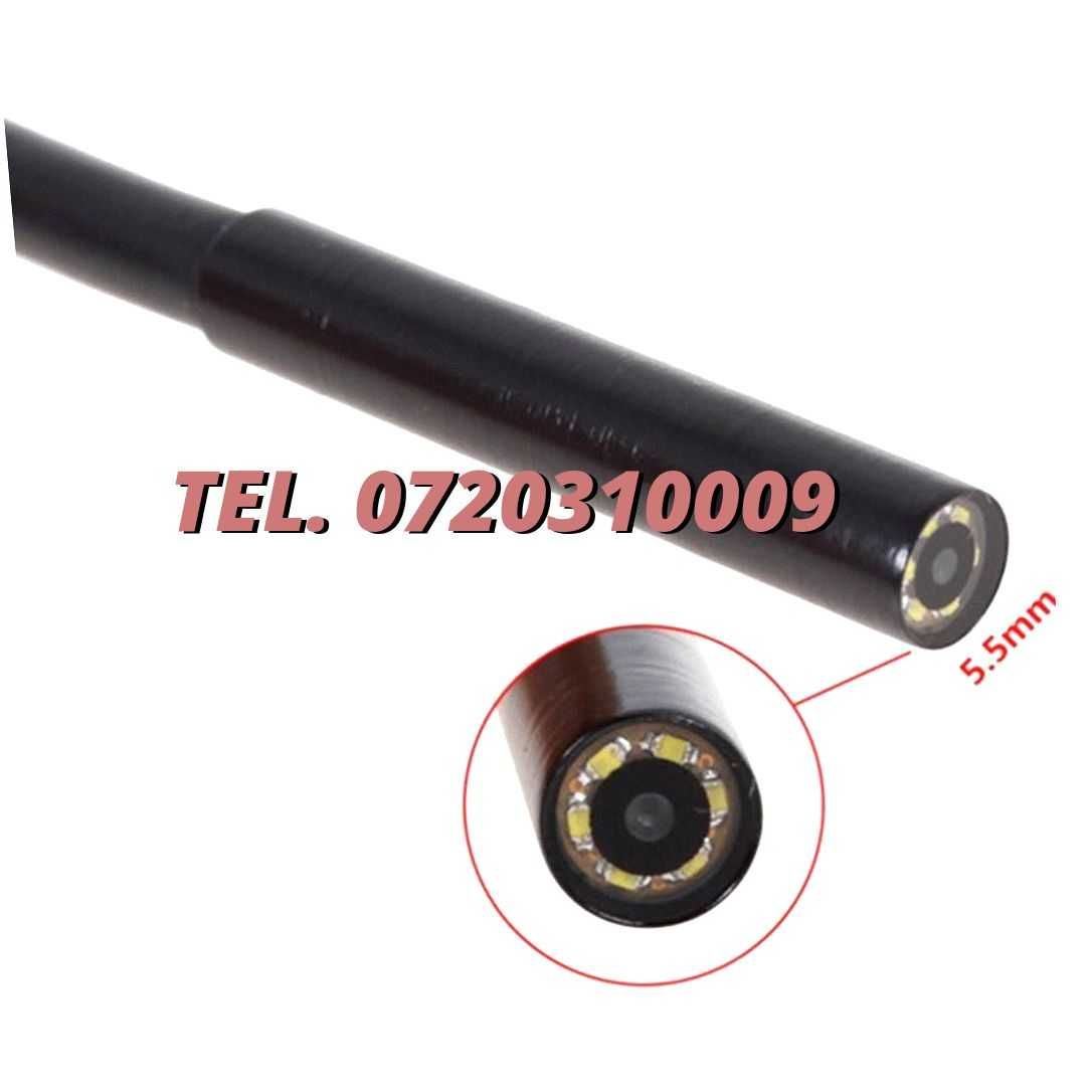 Camera Endoscopica Inspectie Auto  6leduri Hd720p  2m