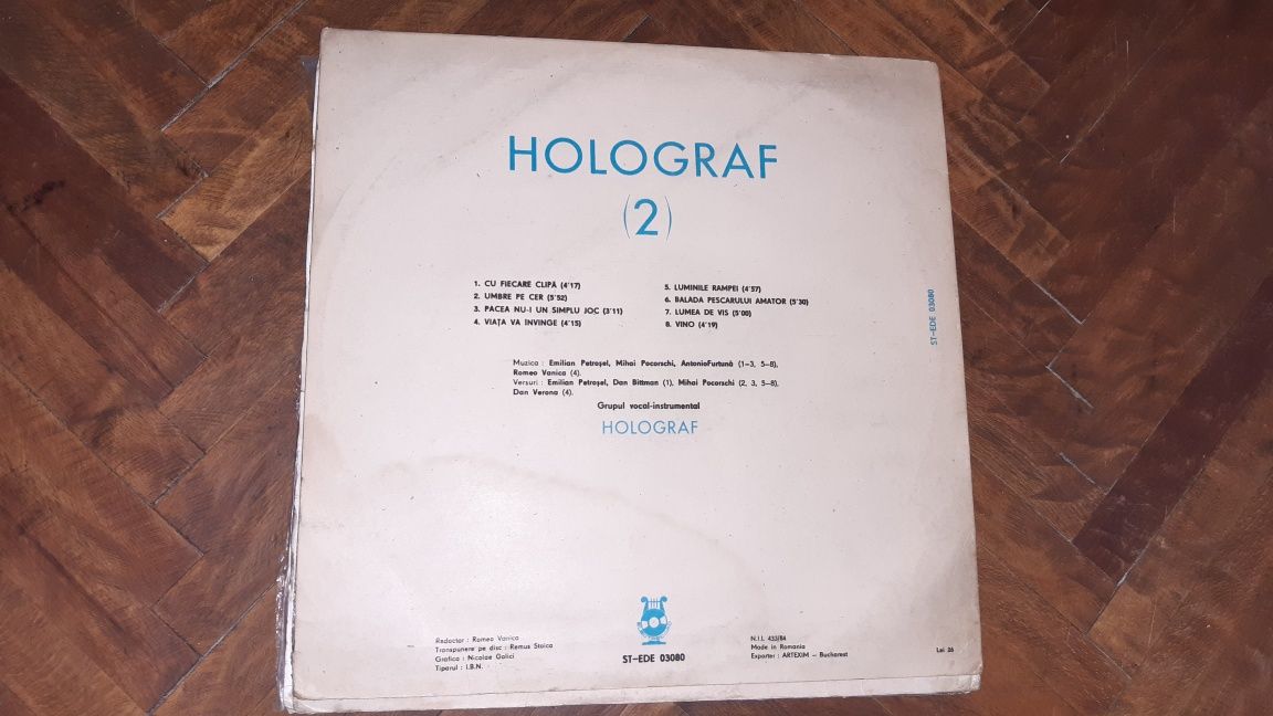 Disc vinil Holograf / Doru Caplescu / Adrian Romcescu