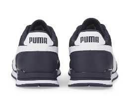 Puma, Унисекс спортни обувки ST Runner от еко кожа и текстил, Тъмносин