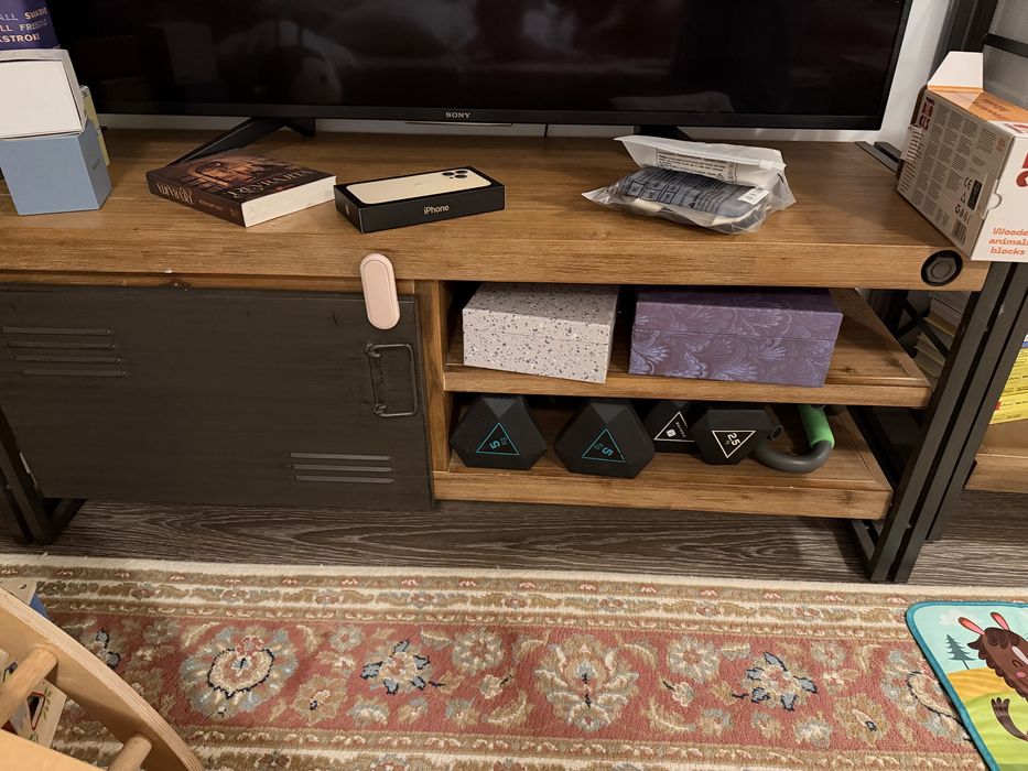 Set de mobilier în stil industrial pt sufragerie/camera de zi/birou