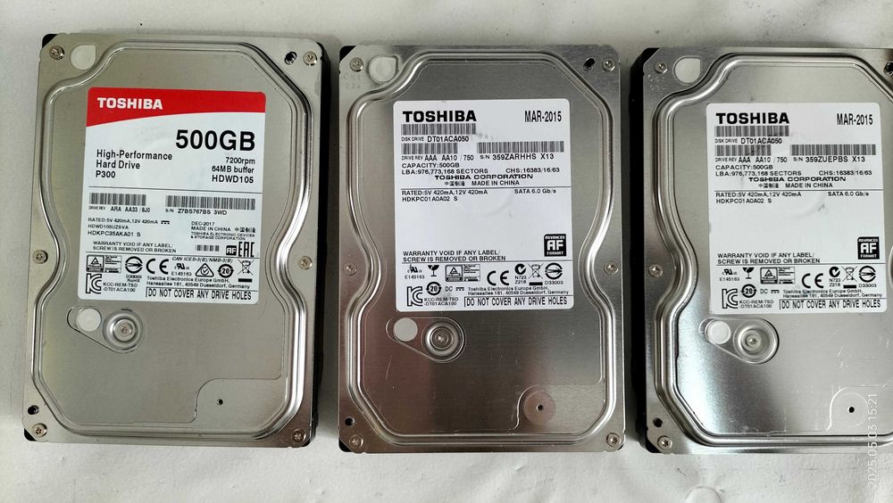 Жесткий диск Toshiba 500 Gb для ПК