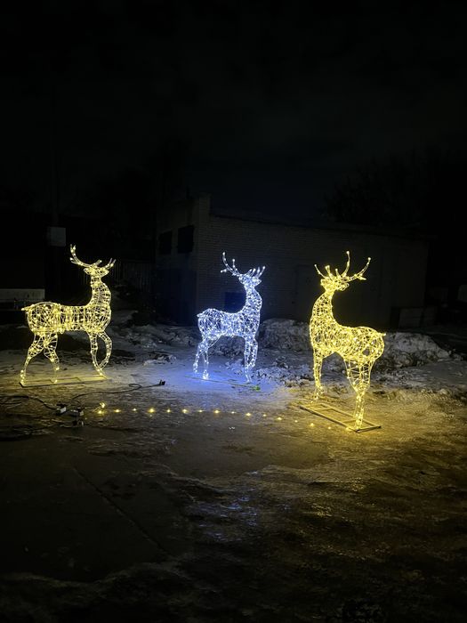 Световые МАФЫ скульптура фотозона новый год фигуры для сада светодиод