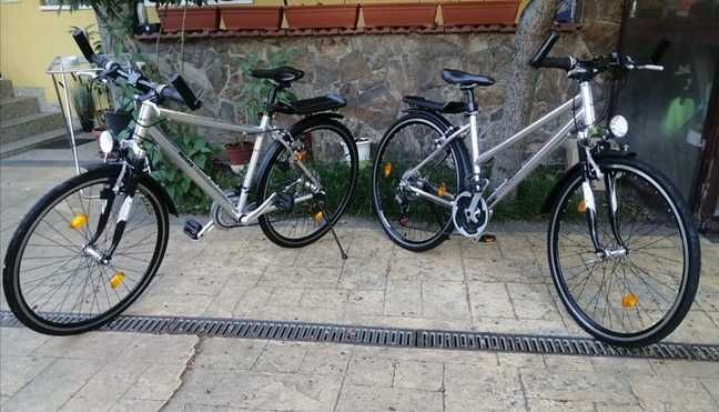 2 biciclete din aluminiu MARS de oraș și drumeții pt. bărbați și femei
