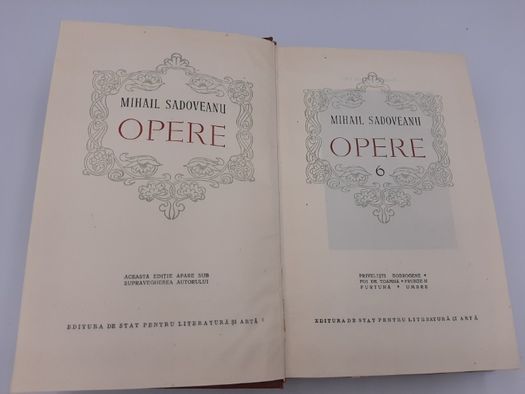 De colectie ! Set 7 volume Mihail Sadoveanu Opere anii 1950