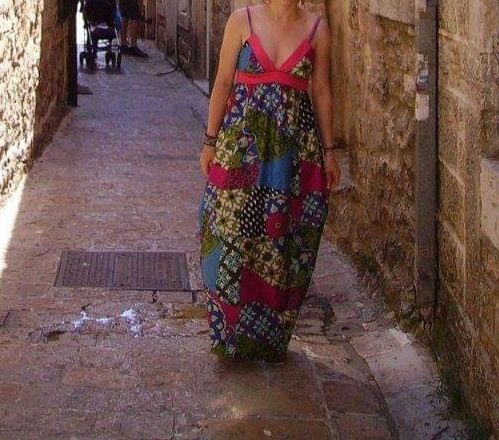 Rochie lunga cu bretele