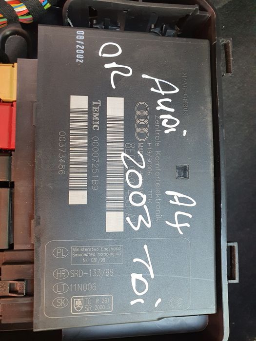 Calculator Confort Audi A4 B7 
Cod8E0959433CH,CQ,AJ,BC