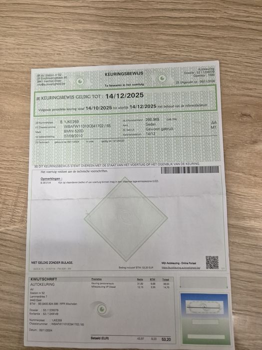 Bmw F 10   2.0 diesel