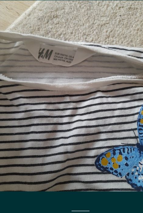 tricou tricouri fata fete h&m next desigual 4 5 6 ani, marime 110 116