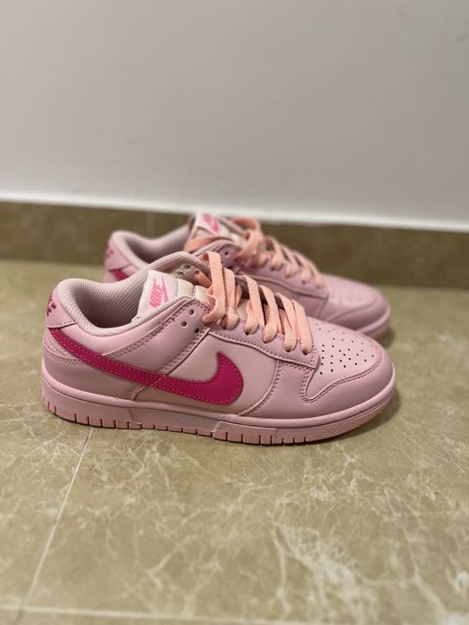 Nike Dunk Low Pink • Mărimea 38, noi + Șireturi extra