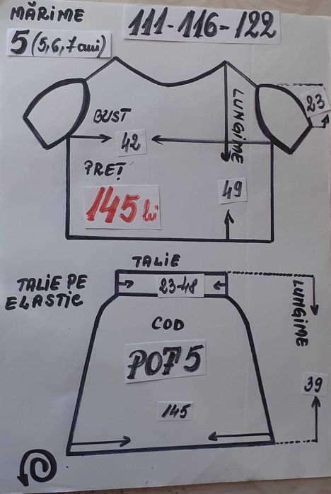 Costum popular pentru copii