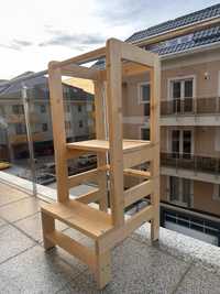Turn de invatare inaltator multifunctional de bucatarie din lemn