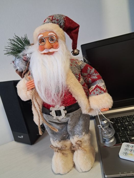 Figurină Mos Crăciun/Mos Nicolae 30 cm