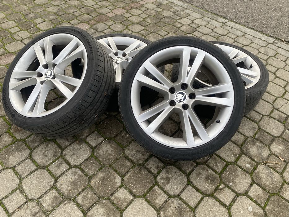 Vand jante SKODA + anvelope HANKOOK